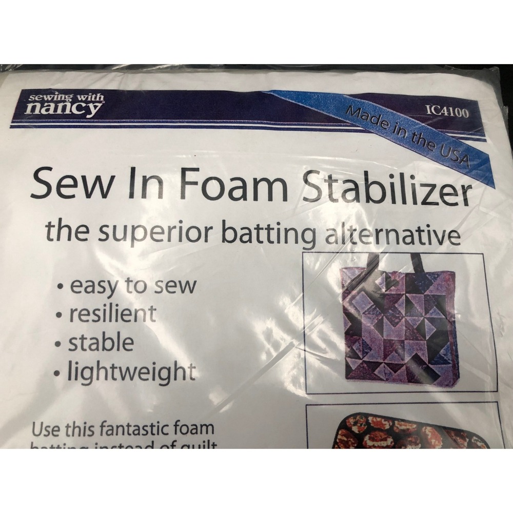 Bosal Sewing with Nancy Sew In Foam Stabilizer Batting Alternative 18"x58" NEW